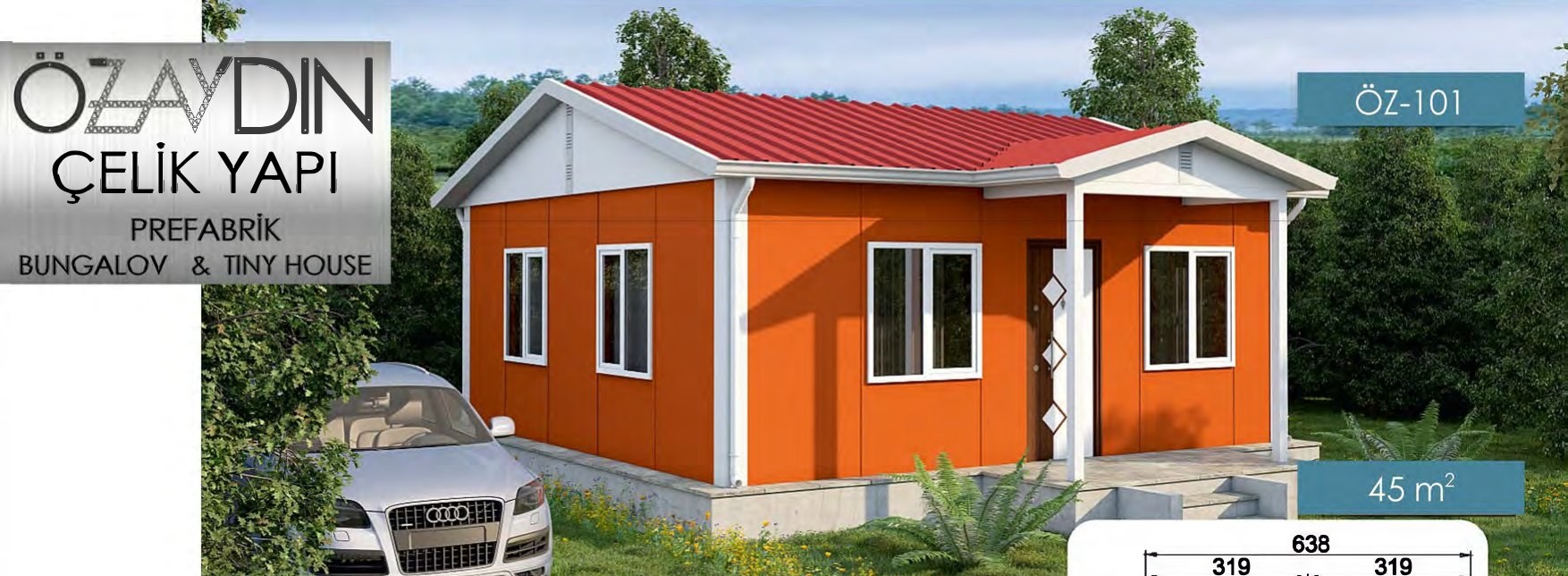 ÖZ-101 Hafif Çelik 45m²
