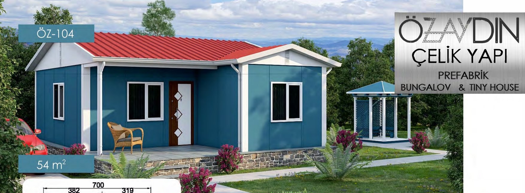 ÖZ-104 Hafif Çelik 54m²