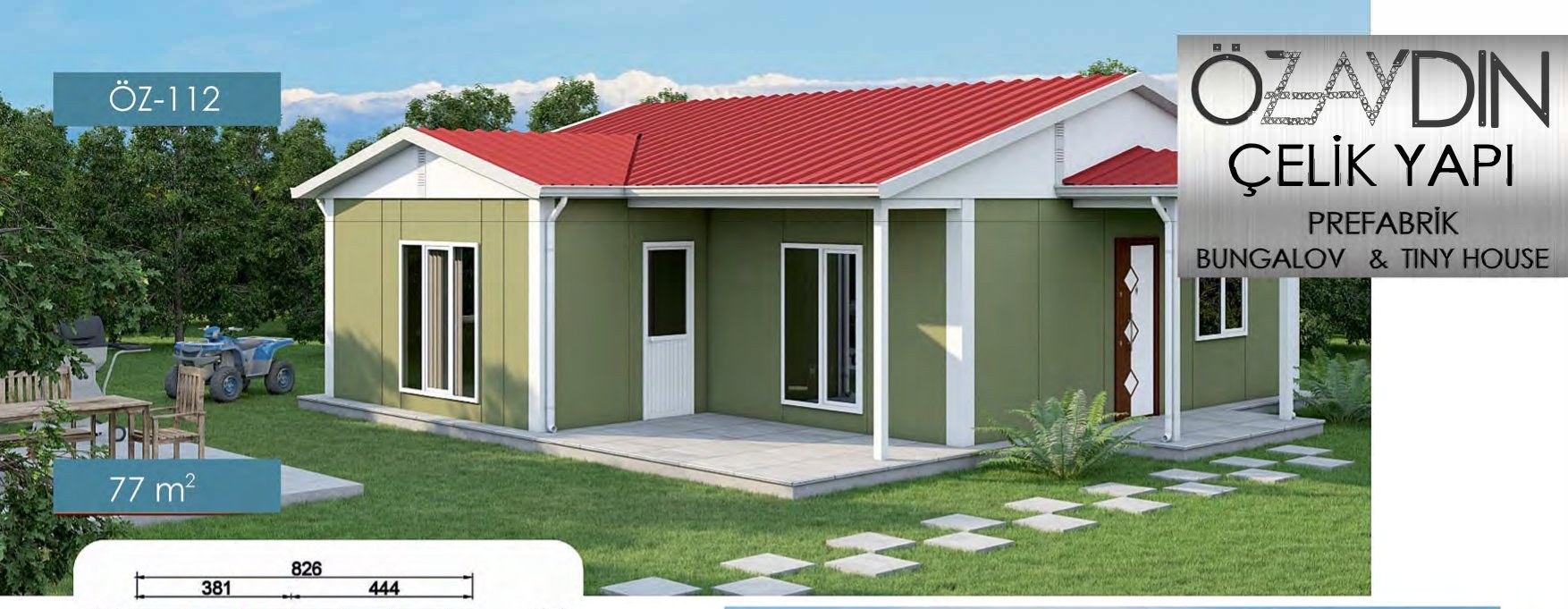 ÖZ-112 Hafif Çelik 77m²
