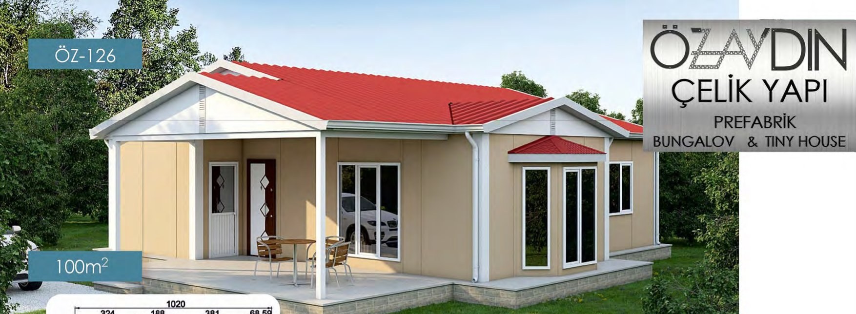 ÖZ-126 Hafif Çelik 100m²